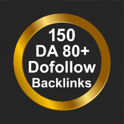 150 DA80+ Dofollow Backlinks
